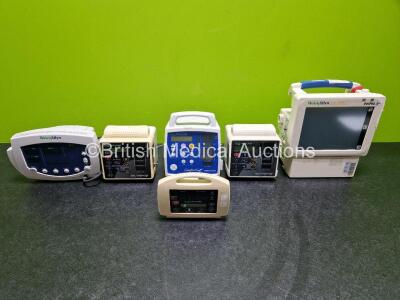 Job Lot Including 1 x Criticare Comfort Cuff 506N3 Series Vital Signs Monitor, 2 x Criticare Model 506 Vital Signs Monitor, 1 x Welch Allyn Vital Signs Monitor, 1 x Welch Allyn Propaq cs Patient Monitor and 1 x Criticare 504DX Vital Signs Monitor