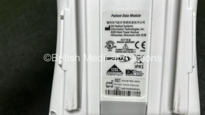 GE Ref 2016793-002 Patient Data Module Including ECG, Temp/CO, P1/P3, P2/P4, SpO2 and NIBP Options (Cracked Casing - See Photos) *SN SA313293205GA* - 4