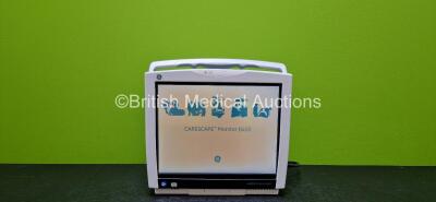 GE Type B450-01 Carescape Patient Monitor *Mfd 2014* (Powers Up and Damaged Case - See Photo) *SN SJA14302469HA*