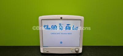 GE Carescape Type B650-01 TouchScreen Patient Monitor *Mfd 2013* (Powers Up) *SN SEW13380383HA*