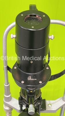 Woodlyn Slit Lamp / Microscope with Binoculars and 2 x 10x Eyepieces on Trolley (Powers Up with Good Bulb ) - 3