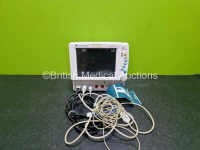 Datex-Ohmeda Cardiocap/5 Patient Monitor with NIBP,ECG,SpO2,P1,P2,T1 and Printer Options (Powers Up)