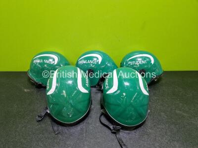 5 x Ambulance Safety Helmets