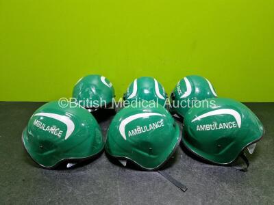 6 x Ambulance Safety Helmets