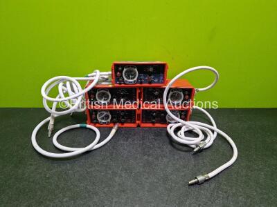 5 x PneuPac paraPAC 200D MR Compatible Ventilators with Hoses