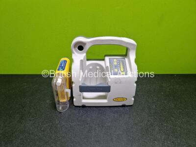 Laerdal LCSU 4 Compact Suction Unit and 1 x Oxylitre High Vacuum Portable Suction Pump (Both Power Up)