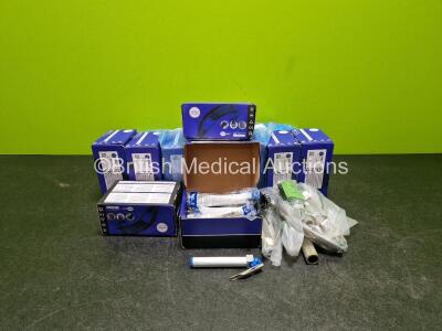 Job Lot of Laryngoscope Blades and Handles Including Proact MIL0 and Marshall Mac 3