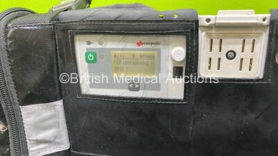 GS Corpuls3 Slim Defibrillator Ref : 04301 (Powers Up) with Corpuls Patient Box Ref : 04200 (Powers Up) with Pacer, Oximetry, ECG-D, ECG-M, CO2, CPR, NIBP and Printer Options, 4 and 6 Lead ECG Leads, BP Cuff, Hose, Paddle Lead, CO2 Cable, 3 x Li-ion Batte - 8
