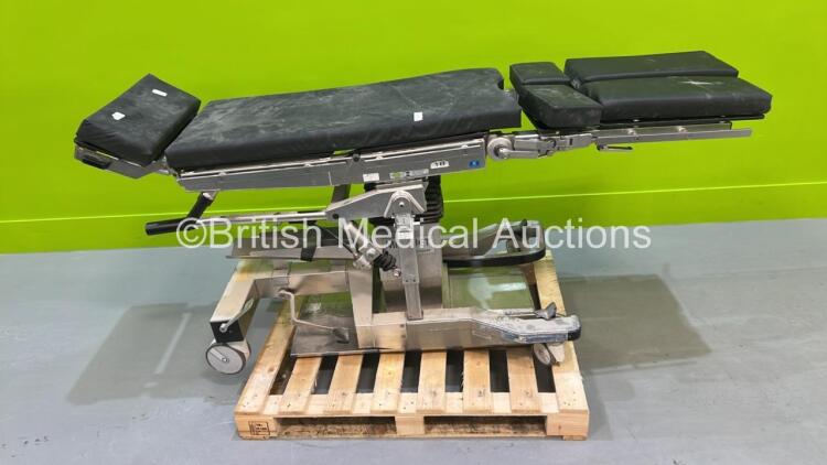 Maquet Betamaquet Electric Operating Table System with Cushions (Unable to Power Test Due to No Controller or Power Supply)