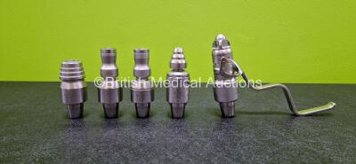 Job Lot of Synthes Swiss Drill Attachments Including 1 x Ream 530.780, 1 x Pin & Wire Driver 530.791, 1 x Hudson Adaptor 530.782, Drill AO/ASIF 530.750 and 1 x Ream 530.783