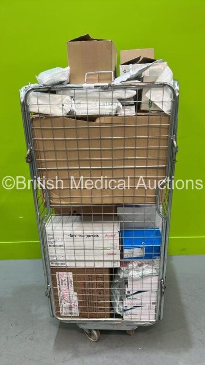 Cage of Mixed Consumables Including BD Bonanno Bladder Drainage Catheter, Vygon Cardiff Valves and OneStep Adult Electrodes (Cage Not Included - Out of Date)