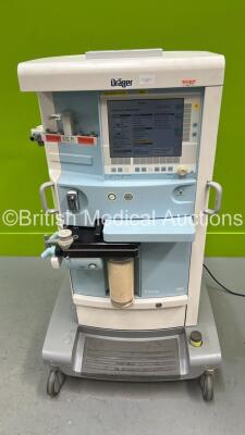 Drager Primus Infinity Anaesthesia Machine Software Version 4.53.00 - Operating Hours Mixer 99999 Ventilator 1580 with Bellows, Absorber and Hoses (Powers Up) *S/N ASAN0050* **Mfd 2009**