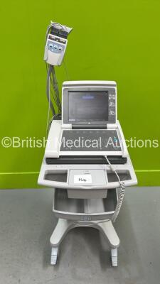 GE MAC 5500 HD ECG Machine on Stand with 10 Lead ECG Leads (Powers Up) *S/N SKJ13449077PA*