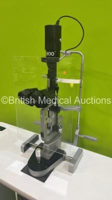 Haag Streit Bern SL900 Slit Lamp with Binoculars, 2 x 12,5x Eyepieces and Chin Rest on Motorized Table (Powers Up with Good Bulb) *S/N 900.1.3.65995* - 6