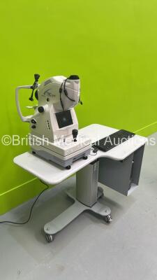 TopCon TRC-NW8 Non-Mydriatic Retinal Camera with PC Unit and Keyboard on Motorized Table (Powers Up - HDD REMOVED FROM PC UNIT) *S/N 087201* **Mfd 2014** ***IR686*** - 3