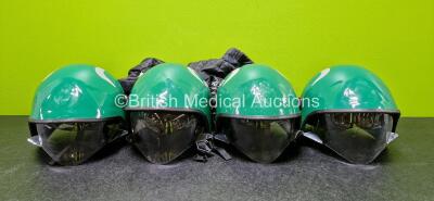 4 x Pacific Ambulance Safety Helmets