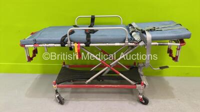 Ferno Falcon Hydraulic Ambulance Stretcher with Mattress (Hydraulics Tested Working) *S/N 002743*