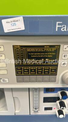 Drager Fabius GS Anaesthesia Machine Software Version 3.37b - Total Hours Run 69666 - Total Ventilator Hours 771 with Bellows and Hoses (Powers Up) *S/N ARWK0184* - 4