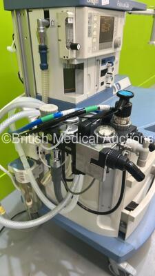 Drager Fabius GS Anaesthesia Machine Software Version 3.37b - Total Hours Run 69666 - Total Ventilator Hours 771 with Bellows and Hoses (Powers Up) *S/N ARWK0184* - 8