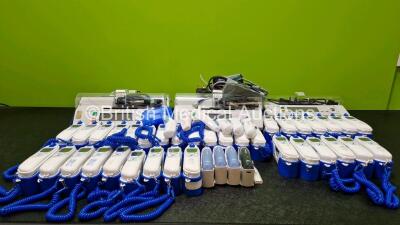 Mixed Lot Including 5 x IVAC PCAM Syringe Pumps, 35 x Covidien Genius 3 Thermometers, 8 x Braun ThermoScan Thermometers, 2 x Scan ET-100A Thermometers, 1 x Omron Eco Temp Basic Thermometer and 1 x Omron Gentle Temp 510