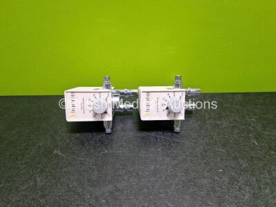 2 x Inspiration Healthcare Low Flow Air-Oxygen Blenders *Mfd - 2014 / 2011* (w)