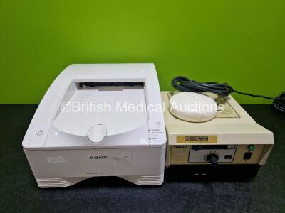 Mixed Lot Including 1 x Eschmann TDB60 Electrosurgical Diathermy Unit with Footswitch (Powers Up) and 1 x Sony UP-DR80MD Digital Colour Printer (Powers Up)