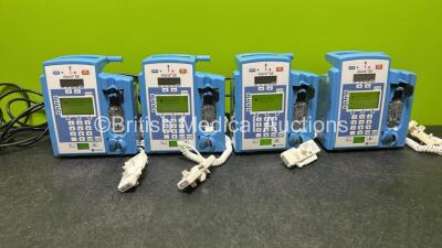 4 x Carefusion Alaris SE Infusion Pumps (All Power Up wit Malfunction Displayed)