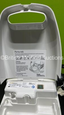 1 x Mindray VS-800 Vital Signs Monitor (No Power - Damaged SPO2 Port and Missing Light Cover), 1 x Alaris Signature Edition Gold Infusion Pump, 2 x Alaris SE Infusion Pumps (All Power Up with Malfunctions) and 1 x Philips Porta-Neb Nebulizer (Powers Up) * - 10