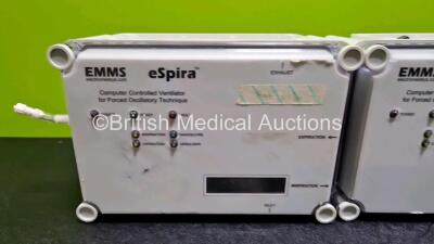 3 x EMMS eSpira Fot 100 Computer Controller Ventilators - 2