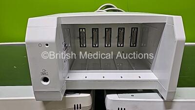 Job Lot Including 1 x GE Module Rack Ref M1115512 , 4 x GE D19KT Display Monitors (All Damaged Casings - See Photos) and 4 x Carescape C1-CPU Base Units (2 x Damaged Casings - See Photos) - 5