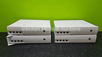 Job Lot Including 1 x GE Module Rack Ref M1115512 , 4 x GE D19KT Display Monitors (All Damaged Casings - See Photos) and 4 x Carescape C1-CPU Base Units (2 x Damaged Casings - See Photos) - 12