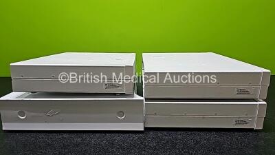 Job Lot Including 1 x GE Module Rack Ref M1115512 , 4 x GE D19KT Display Monitors (All Damaged Casings - See Photos) and 4 x Carescape C1-CPU Base Units (2 x Damaged Casings - See Photos) - 14