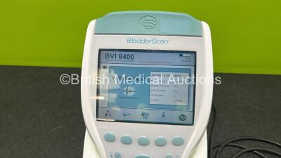 Verathon BVI 9400 Bladder Scanner (Powers Up with Cracks in Casing - See Photos) with 1 x Transducer and 1 x Li-Ion Battery - 2