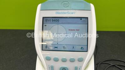 Verathon BVI 9400 Bladder Scanner (Powers Up with Cracks in Casing - See Photos) with 1 x Transducer and 1 x Li-Ion Battery - 4