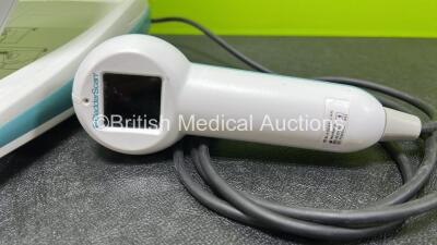 Verathon BVI 9400 Bladder Scanner (Powers Up with Stock Battery Battery Not Included, Stuck on Boot Up Screen Does Not Boot Up - See Photos) with 1 x Transducer - 3