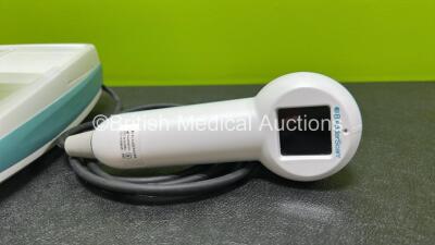 Verathon BVI 9400 Bladder Scanner (Powers Up with Stock Battery Battery Not Included, Stuck on Boot Up Screen Does Not Boot Up - See Photos) with 1 x Transducer - 3