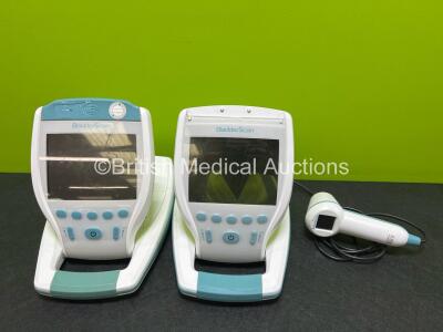 2 x Verathon BVI 9400 Bladder Scanners (No Power, 1 x Damage to Casing - See Photos) with 1 x Transducer and 1 x Li-Ion Battery