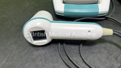 2 x Verathon BVI 9400 Bladder Scanners (No Power) with 2 x Transducers (1 x Damaged Casing - See Photos) and 1 x Li-Ion Battery - 3