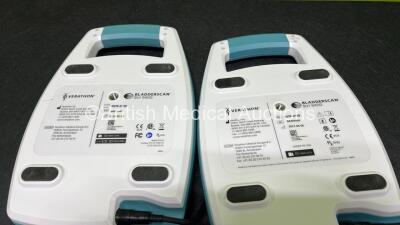 2 x Verathon BVI 9400 Bladder Scanners (No Power) with 2 x Transducers (1 x Damaged Casing - See Photos) and 1 x Li-Ion Battery - 7