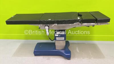 Maquet Alphastar Electric Operating Table with Controller and Cushions (Powers Up)