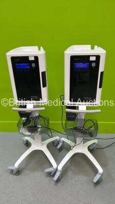 2 x Nanosonics Trophon EPR High Level Ultrasound Transducer Disinfection / Sterilization Systems on Stands (Both Power Up) *S/N 30264-016 / 38145-013*