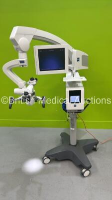 Zeiss OPMI Vario 700 Dual Operated Surgical Microscope with 2 x f170 Binoculars, 4 x 12,5x Eyepieces and Monitor on Zeiss Stand (Powers Up with Good Bulb) *S/N SN6636141656*