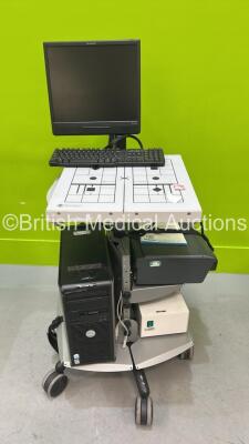 NeuroCom Balance Manager Unit on Mobile Workstation with Monitor and Accessories (HDD REMOVED) *S/N F3GBSF1* ***IR698***