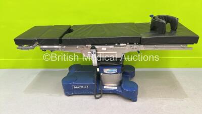 Maquet Electric Operating Table Ref 1133.22B4 with Remote and Cushions (Powers Up) *S/N 02220* **Mfd 2016**