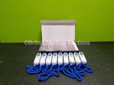 Mixed Lot 9 x Covidien Genius 3 Thermometers and 1 x Axygen VT-38431UL-R-S Robotic Tips