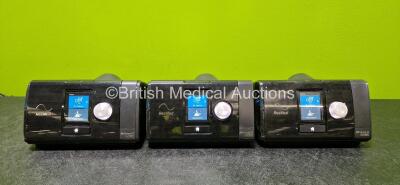 3 x ResMed Airsense 10 Autoset CPAP Units *Mfd 2 x 2021 & 1 x 2022* (All Power Up with Stock Power Supply - Stock Power Supply Not Included, All Missing Side Covers and 1 x Missing Humidifier Chamber)