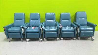 5 x Champion Manufacturing Mobile Reclining Chairs