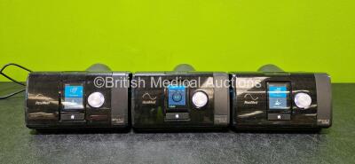 3 x ResMed Airsense 10 Autoset CPAP Units (All Power Up with Stock Power Supply - Stock Power Supply Not Included and 1 x System Fault - See Photos) *SN 23193747835 / 23193554852 / 23201011334*