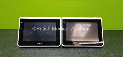 2 x Ambu aView Ref 405002000 Monitors (Both Untested Due to No Power Supply and 1 x Missing and Damaged Case - See Photos)