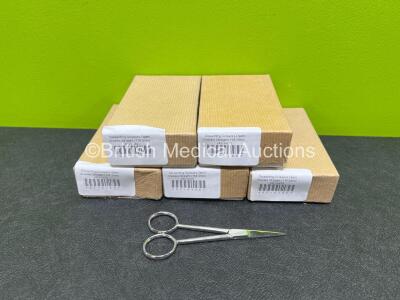 60 x Dissecting Scissors 4 1/2 Inch Open Shanks Straight (Like New) *Stock Photo*